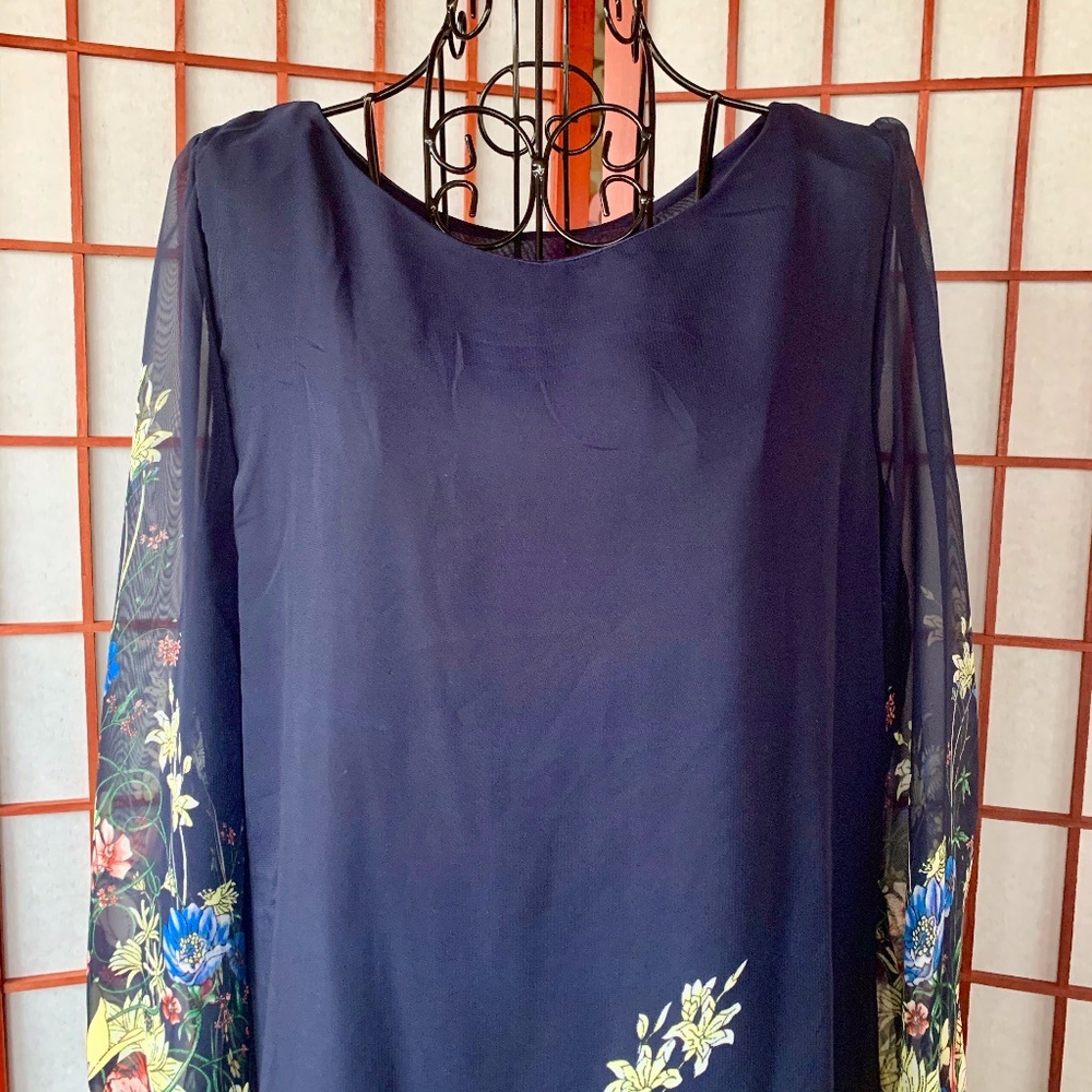 Fashion Mia Floral Shift Midi NWT